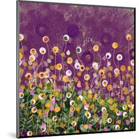 Purple and Gold field-Claire Westwood-Mounted Premium Giclee Print