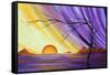 Purple and Gold Royal Sunset-Megan Aroon Duncanson-Framed Stretched Canvas