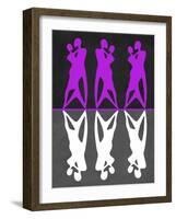 Purple and White Dance-Felix Podgurski-Framed Art Print