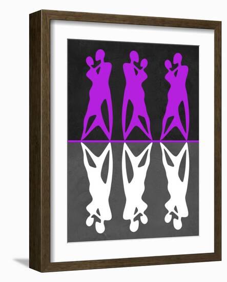 Purple and White Dance-Felix Podgurski-Framed Art Print