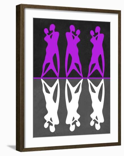 Purple and White Dance-Felix Podgurski-Framed Art Print