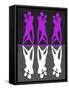 Purple and White Dance-Felix Podgurski-Framed Stretched Canvas