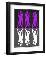 Purple and White Dance-Felix Podgurski-Framed Art Print