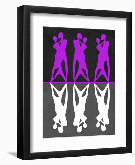 Purple and White Dance-Felix Podgurski-Framed Art Print