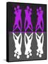 Purple and White Dance-Felix Podgurski-Framed Stretched Canvas