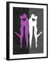 Purple and White Kiss-Felix Podgurski-Framed Art Print