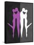 Purple and White Kiss-Felix Podgurski-Framed Stretched Canvas