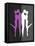 Purple and White Kiss-Felix Podgurski-Framed Stretched Canvas