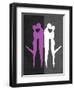 Purple and White Kiss-Felix Podgurski-Framed Art Print