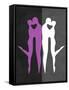 Purple and White Kiss-Felix Podgurski-Framed Stretched Canvas