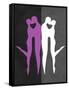 Purple and White Kiss-Felix Podgurski-Framed Stretched Canvas