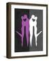 Purple and White Kiss-Felix Podgurski-Framed Art Print