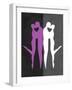 Purple and White Kiss-Felix Podgurski-Framed Art Print