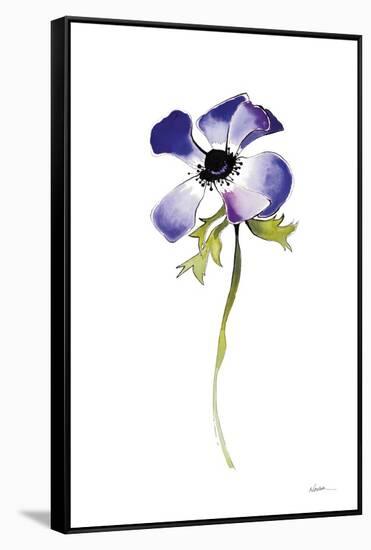 Purple Anemone IV-Shirley Novak-Framed Stretched Canvas