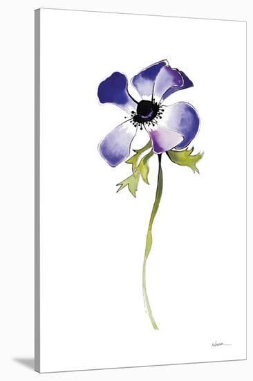 Purple Anemone IV-Shirley Novak-Stretched Canvas