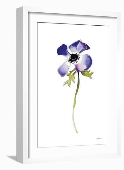 Purple Anemone IV-Shirley Novak-Framed Art Print