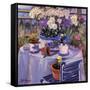 Purple Balcony-Allayn Stevens-Framed Stretched Canvas
