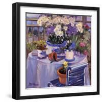 Purple Balcony-Allayn Stevens-Framed Art Print