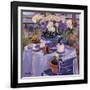 Purple Balcony-Allayn Stevens-Framed Art Print