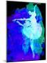 Purple Ballerina Watercolor-Irina March-Mounted Art Print