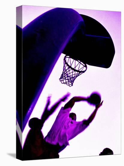 Purple Basketball Game-null-Stretched Canvas