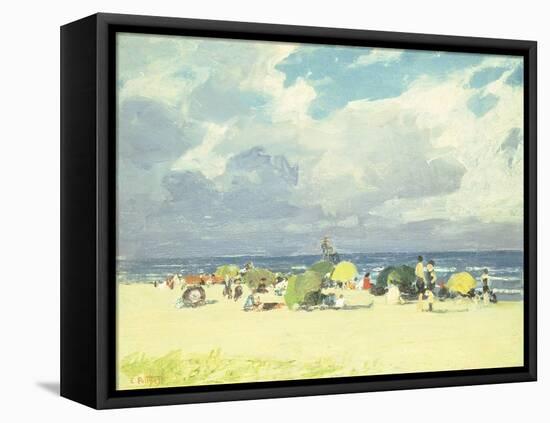 Purple Beach Scene-Edward Henry Potthast-Framed Stretched Canvas