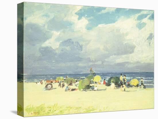 Purple Beach Scene-Edward Henry Potthast-Stretched Canvas