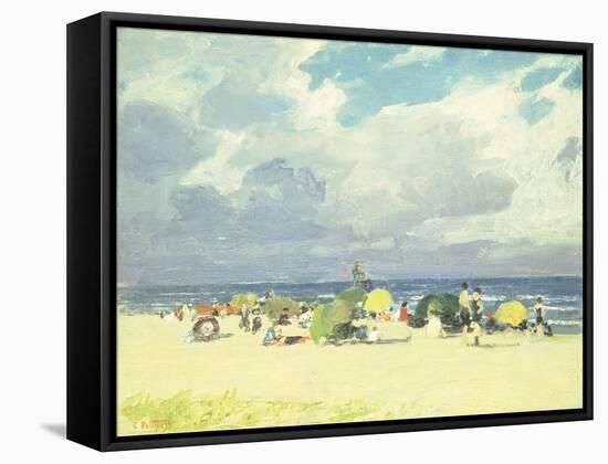 Purple Beach Scene-Edward Henry Potthast-Framed Stretched Canvas