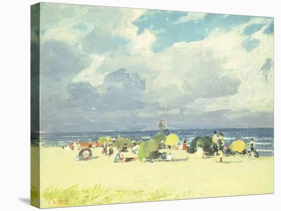 Purple Beach Scene-Edward Henry Potthast-Stretched Canvas