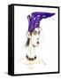 Purple boot hat: from a series inspired by Elsa Schiaparelli 's shoe-shaped hat-Neale Osborne-Framed Stretched Canvas