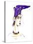 Purple boot hat: from a series inspired by Elsa Schiaparelli 's shoe-shaped hat-Neale Osborne-Stretched Canvas