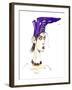 Purple boot hat: from a series inspired by Elsa Schiaparelli 's shoe-shaped hat-Neale Osborne-Framed Giclee Print