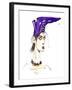 Purple boot hat: from a series inspired by Elsa Schiaparelli 's shoe-shaped hat-Neale Osborne-Framed Giclee Print