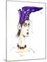 Purple boot hat: from a series inspired by Elsa Schiaparelli 's shoe-shaped hat-Neale Osborne-Mounted Giclee Print