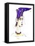 Purple boot hat: from a series inspired by Elsa Schiaparelli 's shoe-shaped hat-Neale Osborne-Framed Stretched Canvas