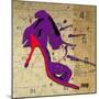 Purple Bow Heel-Roderick E. Stevens-Mounted Giclee Print