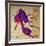 Purple Bow Heel-Roderick E. Stevens-Framed Giclee Print