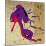 Purple Bow Heel-Roderick E. Stevens-Mounted Giclee Print