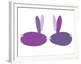 Purple Bunnies-Avalisa-Framed Art Print