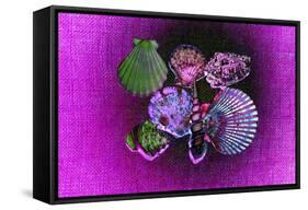 Purple Burlap-Tom Kelly-Framed Stretched Canvas