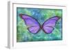 Purple Buterfly-Cora Niele-Framed Giclee Print