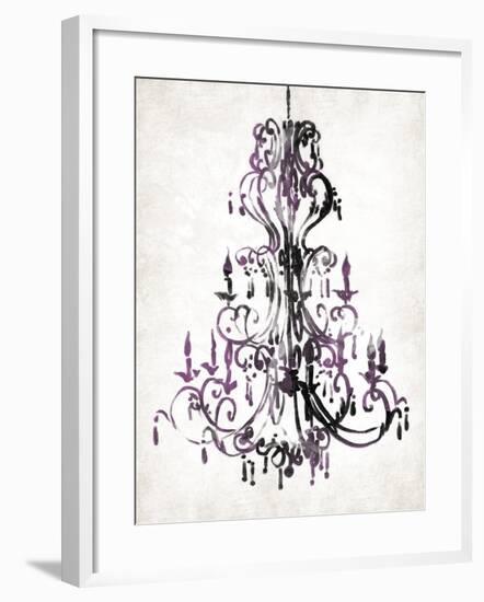 Purple Chandelier-OnRei-Framed Art Print