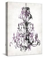 Purple Chandelier-OnRei-Stretched Canvas