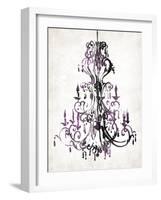 Purple Chandelier-OnRei-Framed Art Print