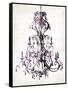Purple Chandelier-OnRei-Framed Stretched Canvas