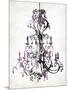 Purple Chandelier-OnRei-Mounted Art Print