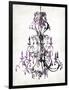 Purple Chandelier-OnRei-Framed Art Print