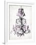 Purple Chandelier-OnRei-Framed Art Print