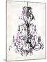 Purple Chandelier-OnRei-Mounted Art Print