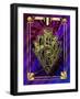 Purple Chevron-Art Deco Designs-Framed Giclee Print